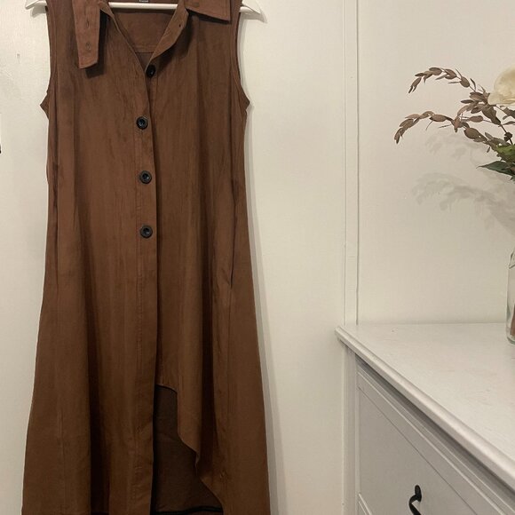 NWOT Periphery Epic Vegan Suede Vest - Picture 1 of 9